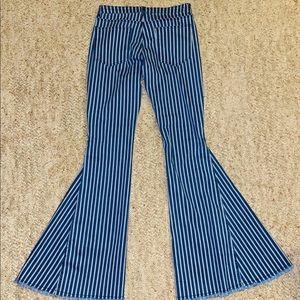 Blue & White bell bottoms